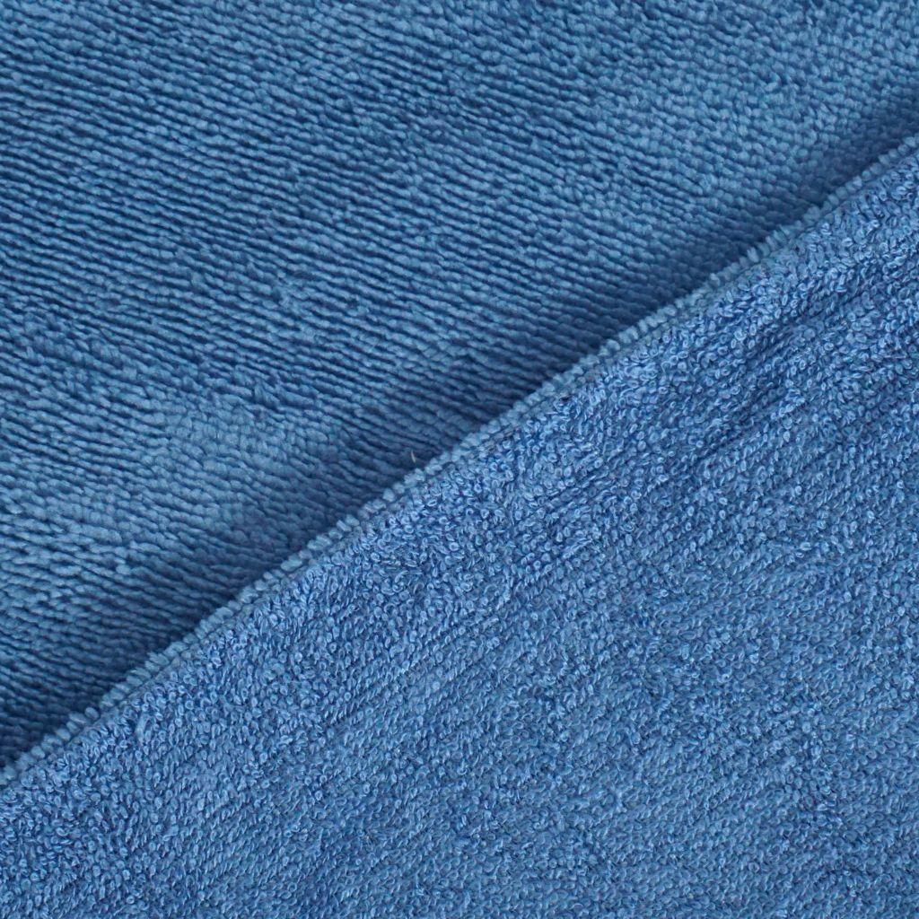 Bambus-Fleece Frottee Doubleface jeansblau